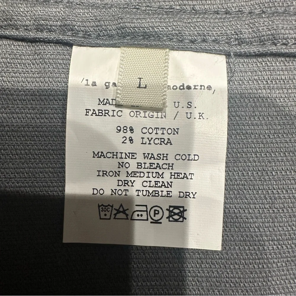 La Garconne Moderne - Women’s Corduroy Utility Work Chore Coat Jacket - Size L